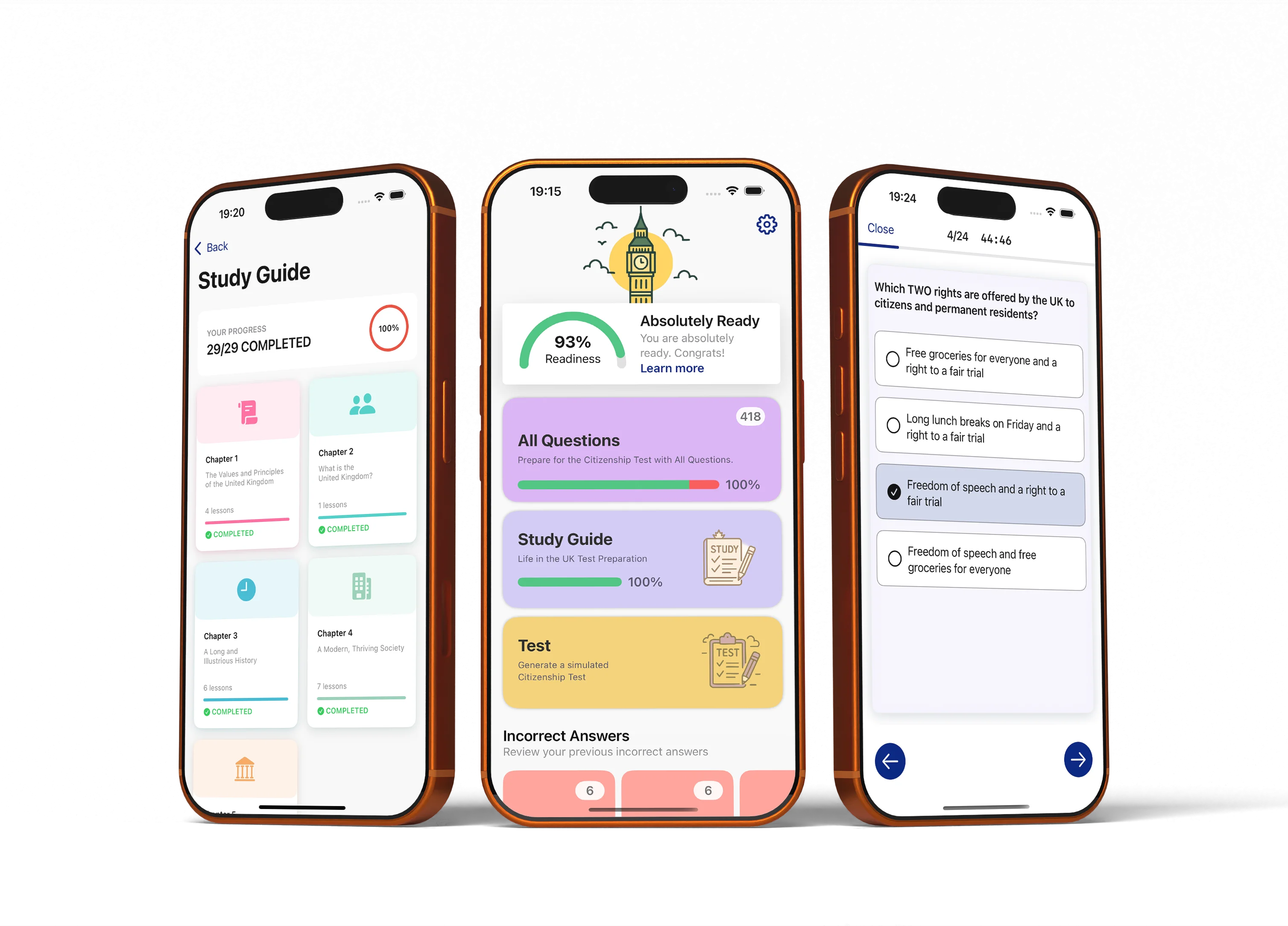 Life in the UK Test 2026 app screenshots
